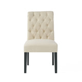 Broxton Tufted Rooltop Dining Chairs, Set of 2