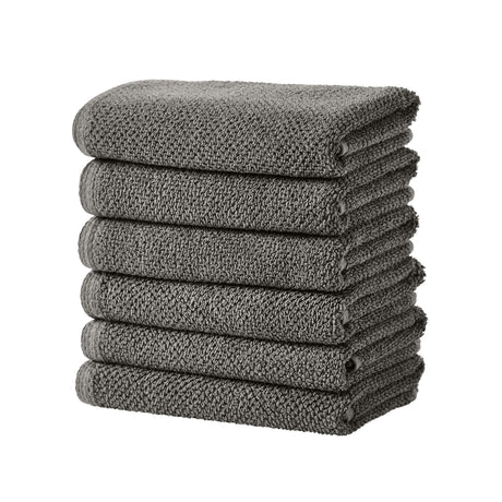 Cotton textured bath towel set - acacia collection