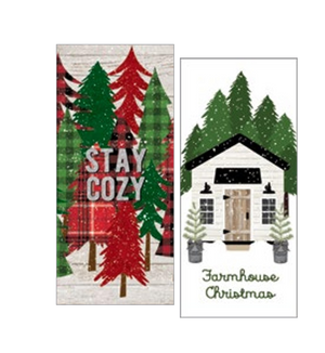 Christmas Money Card Holder - Trees/Cabin