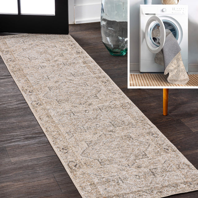 Koda-Vintage-Native-American-Medallion-Machine-Washable-Runner-Rug-Runner-Rugs