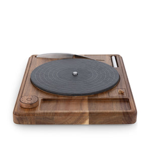 Turntable Acacia and Slate Cheese Board with Knife