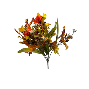 15 inch Faux Mixed Wild Flower Bouquet