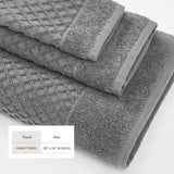 Cotton diamond waffle weave bath towel set - grayson collection