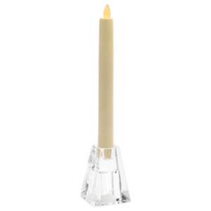 Crystal Clear Candle - Reversible Holder - 3.5 Inch