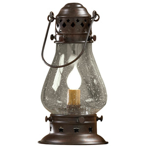 Tall Onion Lamp Rustic Copper