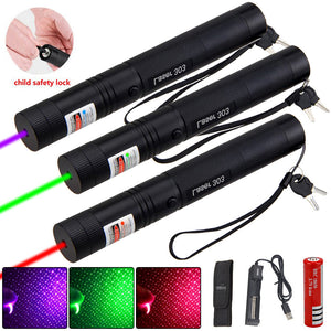 Green Red Dual Beam Laser Pointer Long Range Presentation Star Pointer