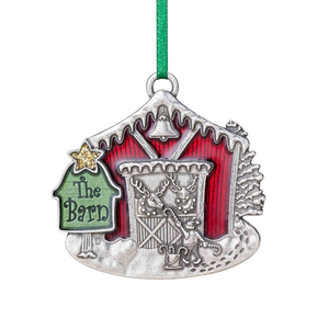 Reindeer Barn Ornament