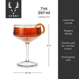 Admiral crystal coupe glasses viski®
