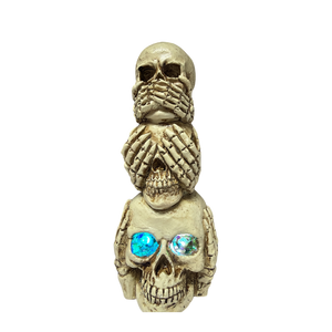 Lighted Stacking Skull Figurine