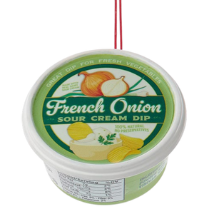 French Onion Sour Cream Dip Ornament