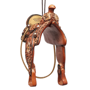 Western Saddle Ornament - Elegant