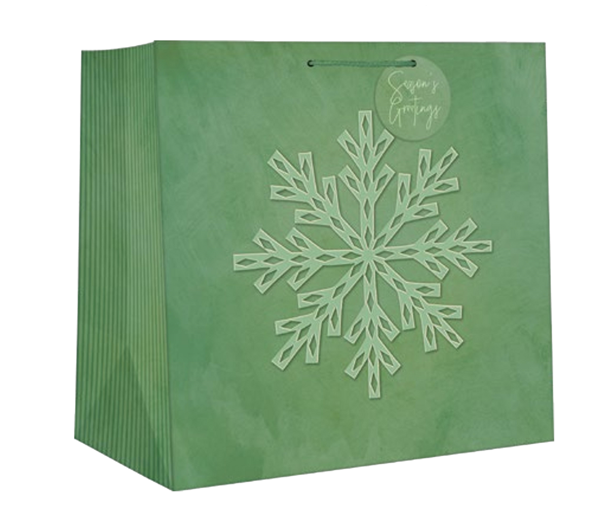 Square Jumbo Gift Bag - Snowflake