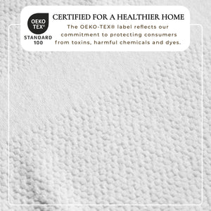 100% Cotton Woven Texture Bath Towel Set - Marbella Collection