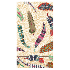 Caspari Guest Towels - Plumage