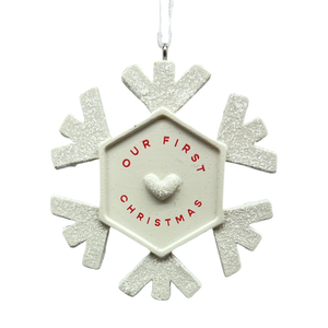 Our First Christmas 2025 Snowflake Hallmark Ornament