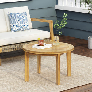 Outdoor Acacia Wood Patio Coffee Table