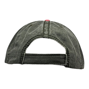 2 Tone Embroidered Hat - Vermont 1791 Moose - Cranberry and Olive