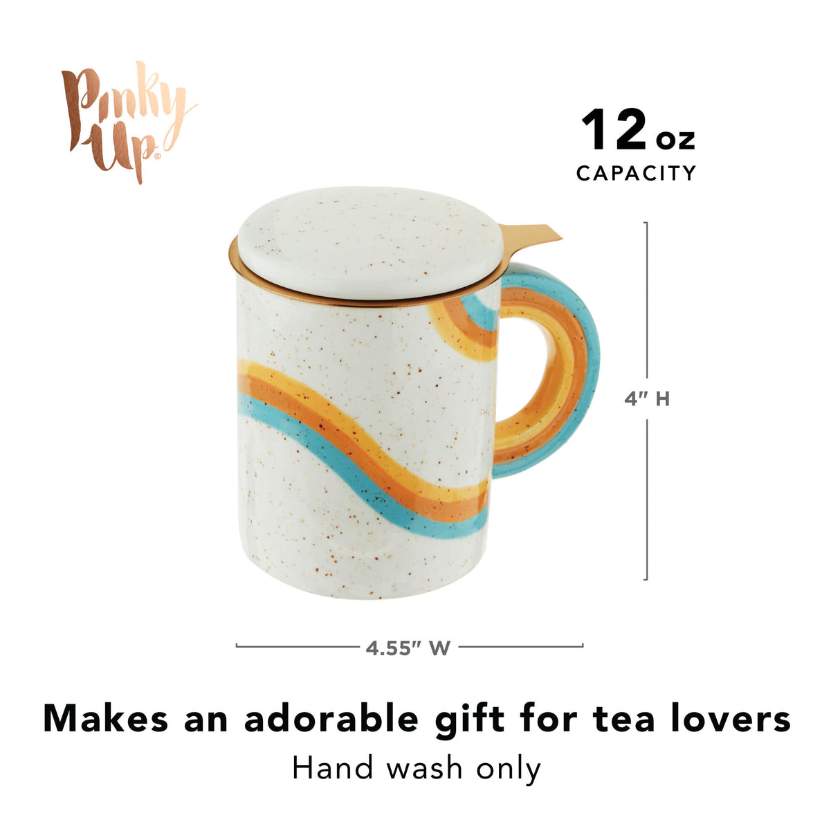 Everlee mug with infuser & lid by pinky up