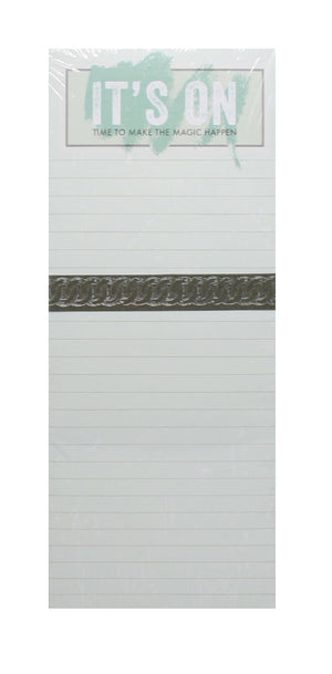 Jumbo Magnetic List Pad - It's On - Time to Make the Magic Happen