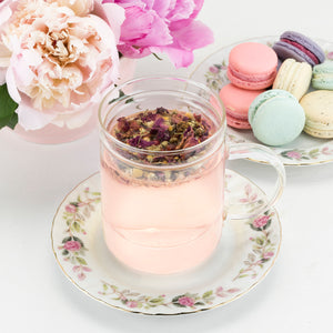 Blake glass tea infuser mug by pinky up