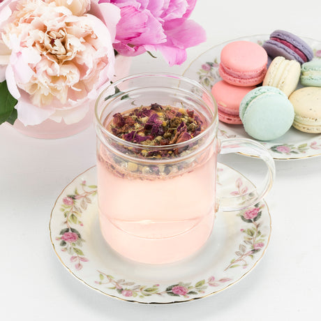 Blake glass tea infuser mug by pinky up