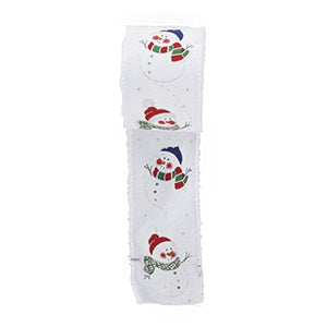 Snowman Double Wire Ribbon