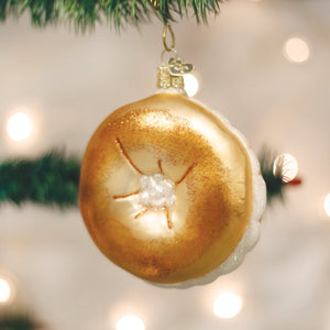 Bagel Glass Ornament