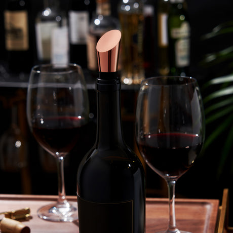 Summit heavyweight bottle stopper in copper viski®