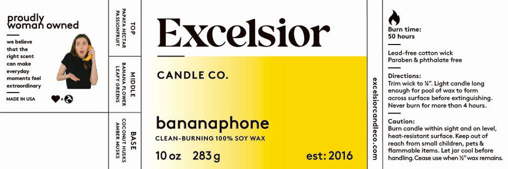 Bananaphone Soy Candle