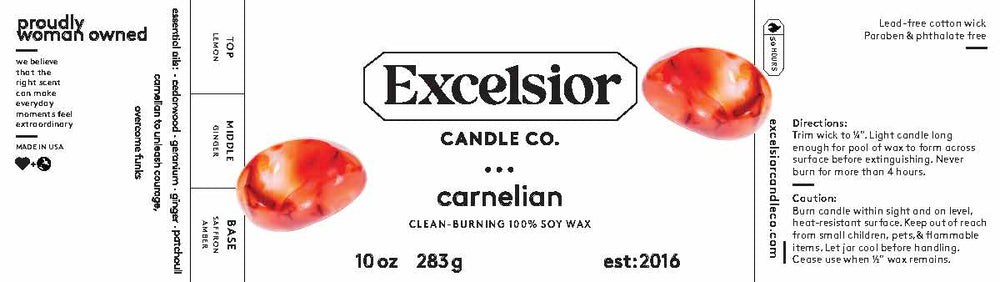 Carnelian Soy Candle