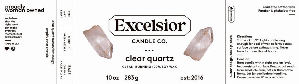Clear Quartz Soy Candle