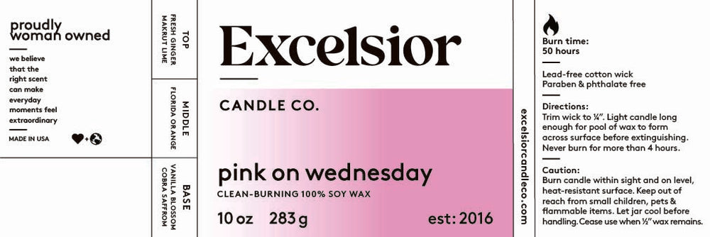 Pink on Wednesday Soy Candle