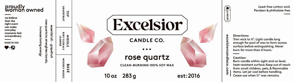 Rose Quartz Soy Candle