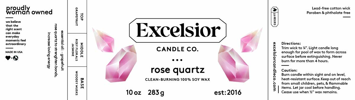 Rose Quartz Soy Candle
