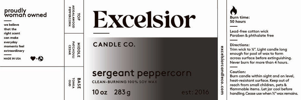 Sergeant Peppercorn Soy Candle