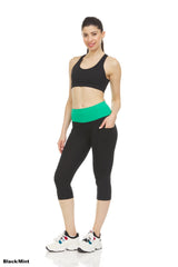 Women's High Waist Tummy Control Yoga Capris