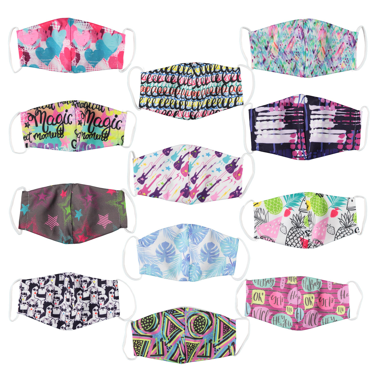 6-Pack: Women's Reusable Machine Washable Masks