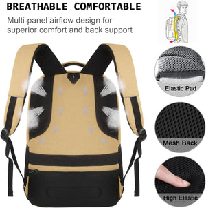 Slim Anti Theft Laptop Backpack 15.6 Inch USB Charging Travel Bag