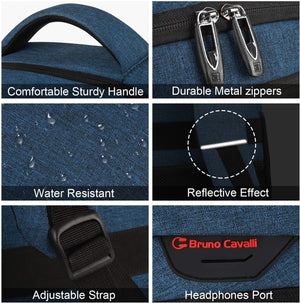 Slim Anti Theft Laptop Backpack 15.6 Inch USB Charging Travel Bag