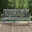 Laurel 3 - seat slat - back support acacia wood outdoor garden patio bench - Tuesday Morning - Outdoor Benches