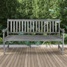 Laurel 3 - seat slat - back support acacia wood outdoor garden patio bench - Tuesday Morning - Outdoor Benches