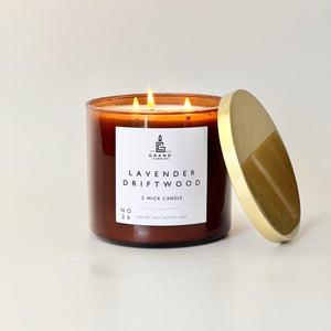 Lavender Driftwood Candle