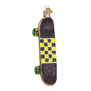 Skateboard Ornament Glass Ornament