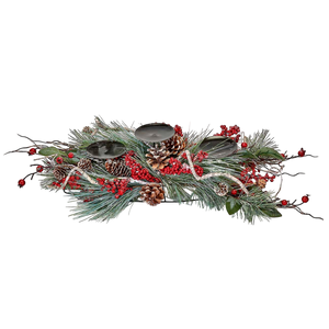 Pine And Berry Candle Holder