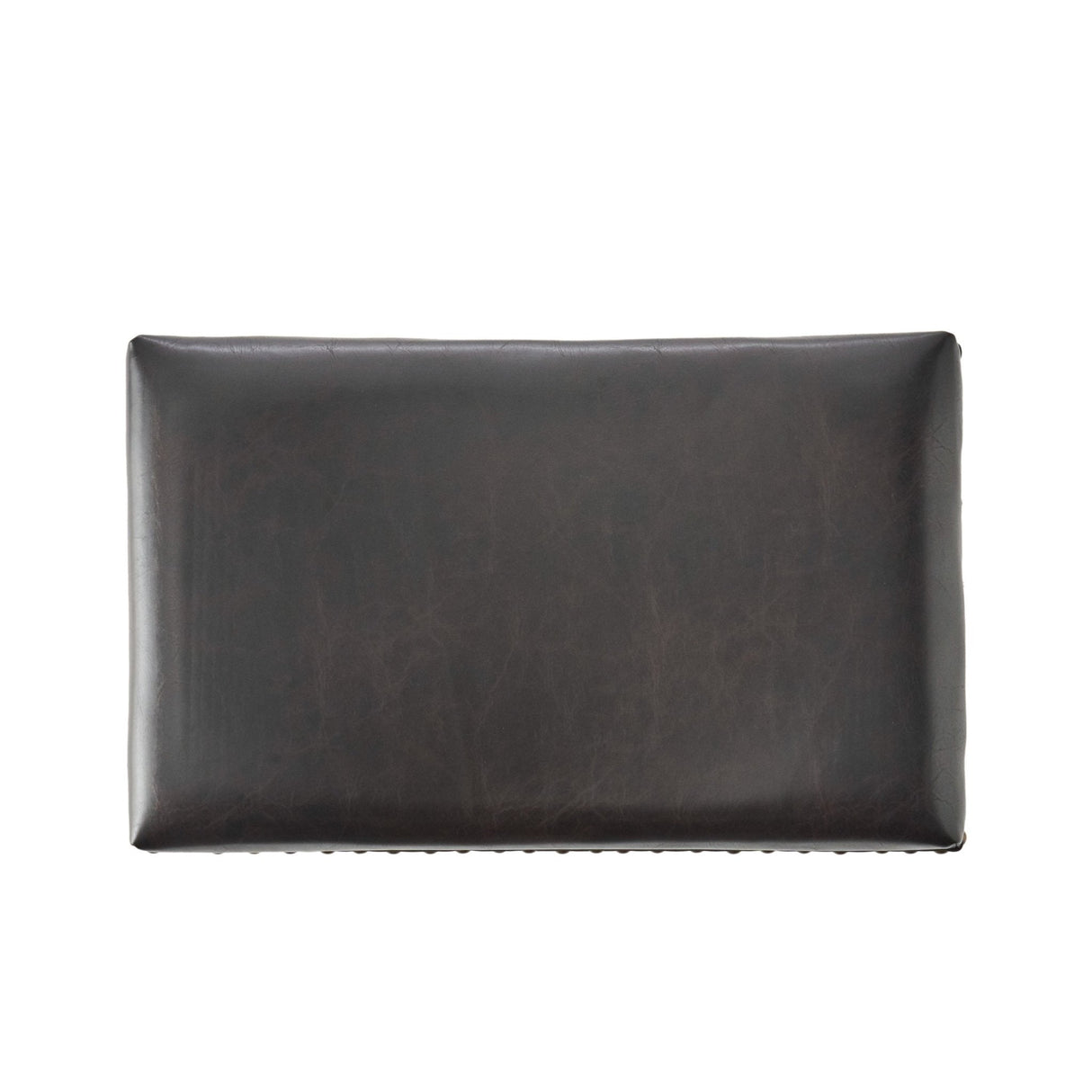 Leather Upholstered Saddle Bar Stool with Nailhead Trim - Bar Stool