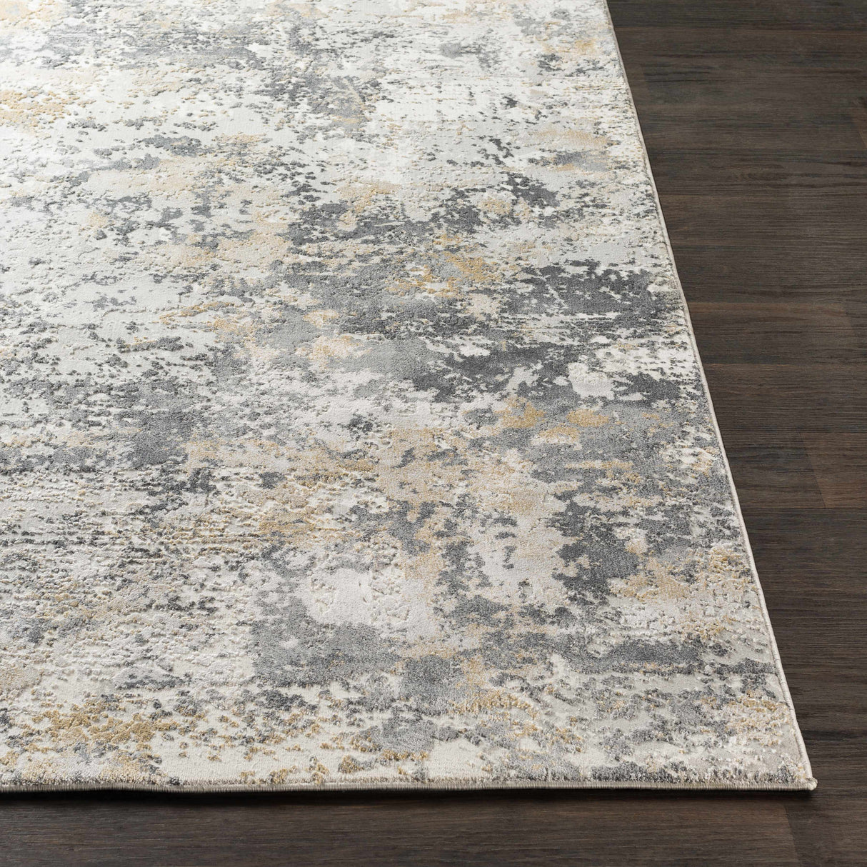 Lenzburg Faux Silk Abstract Rug