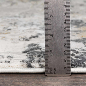 Lenzburg Faux Silk Abstract Rug