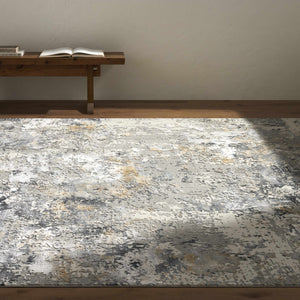 Lenzburg Faux Silk Abstract Rug