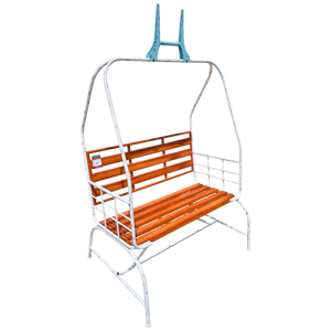 Metal Outdoor Gondola Bench - 6 Feet Tall
