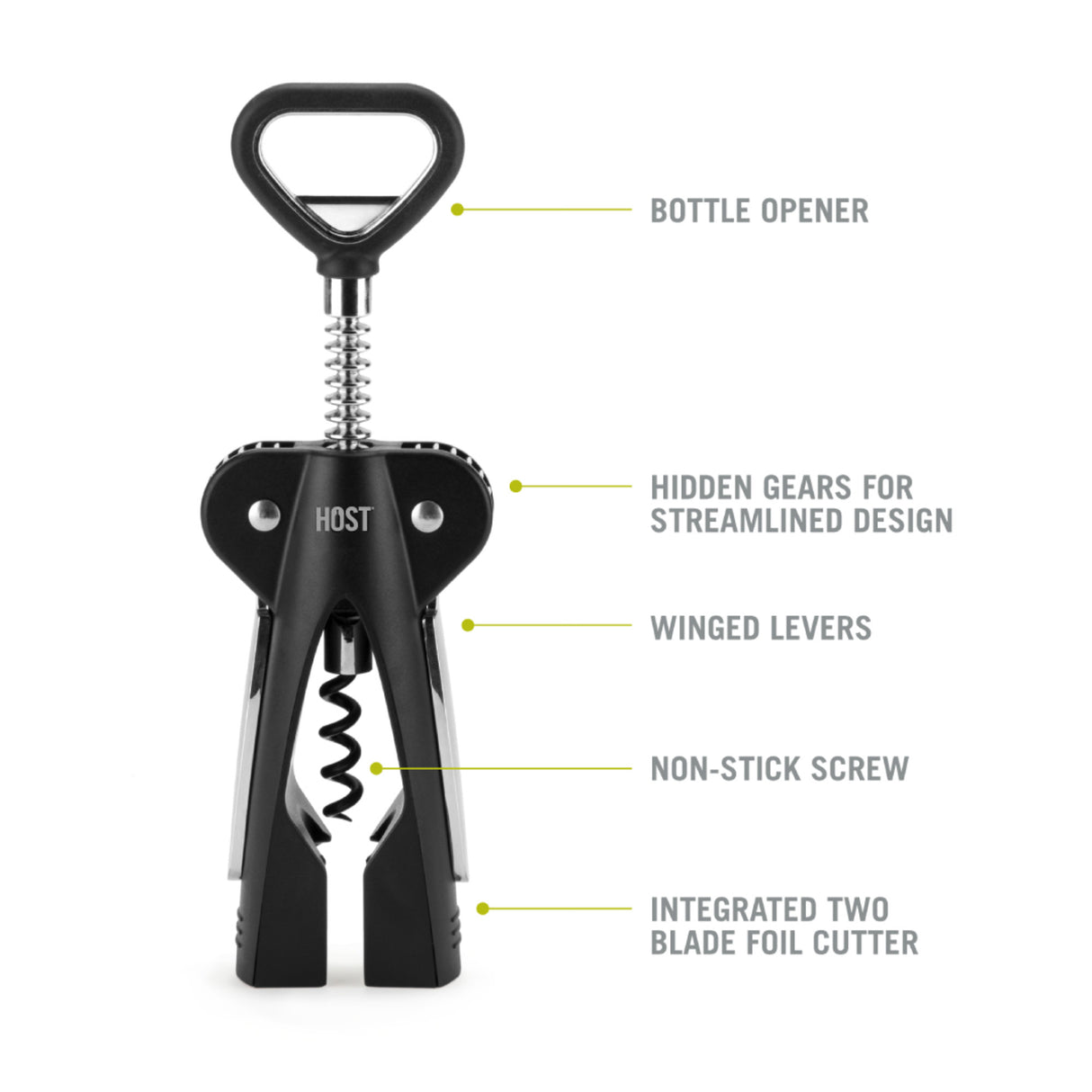 Winged corkscrew by host®